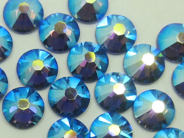 1 Gross 16ss SAPPHIRE AB HOTFIX European Rhinestones